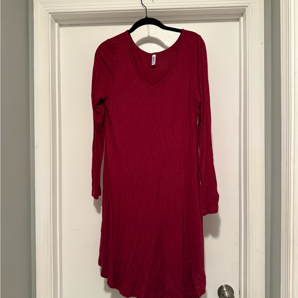 Red Long Sleeve Dress
